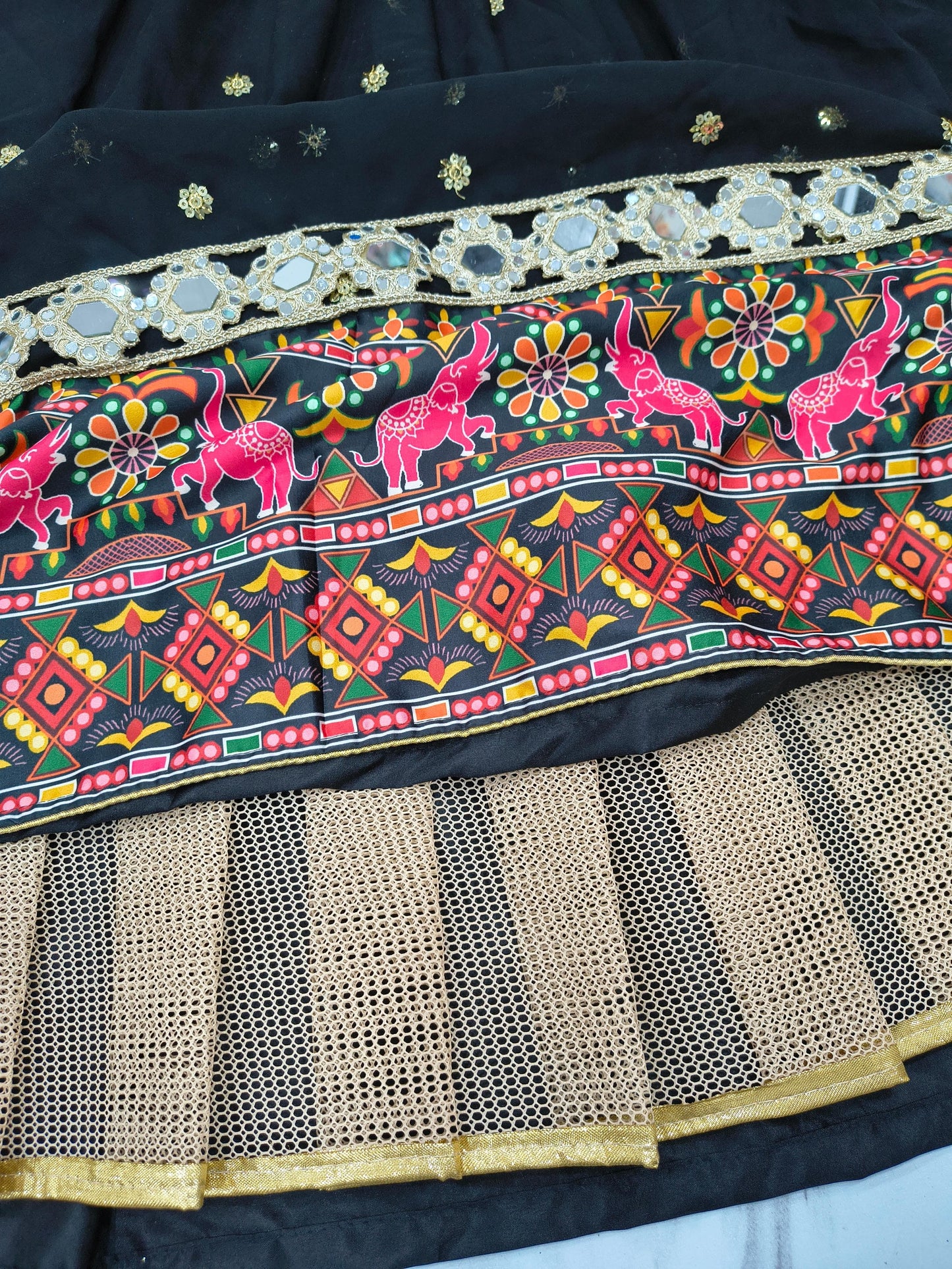 Navratri Premium Georgette Embellished With Beautiful Heavy Sequins