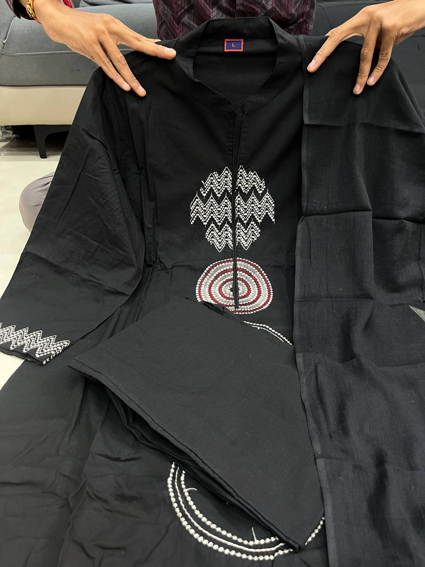 Pure Mul Cotton 60 60 Pent Set With Dupatta Set