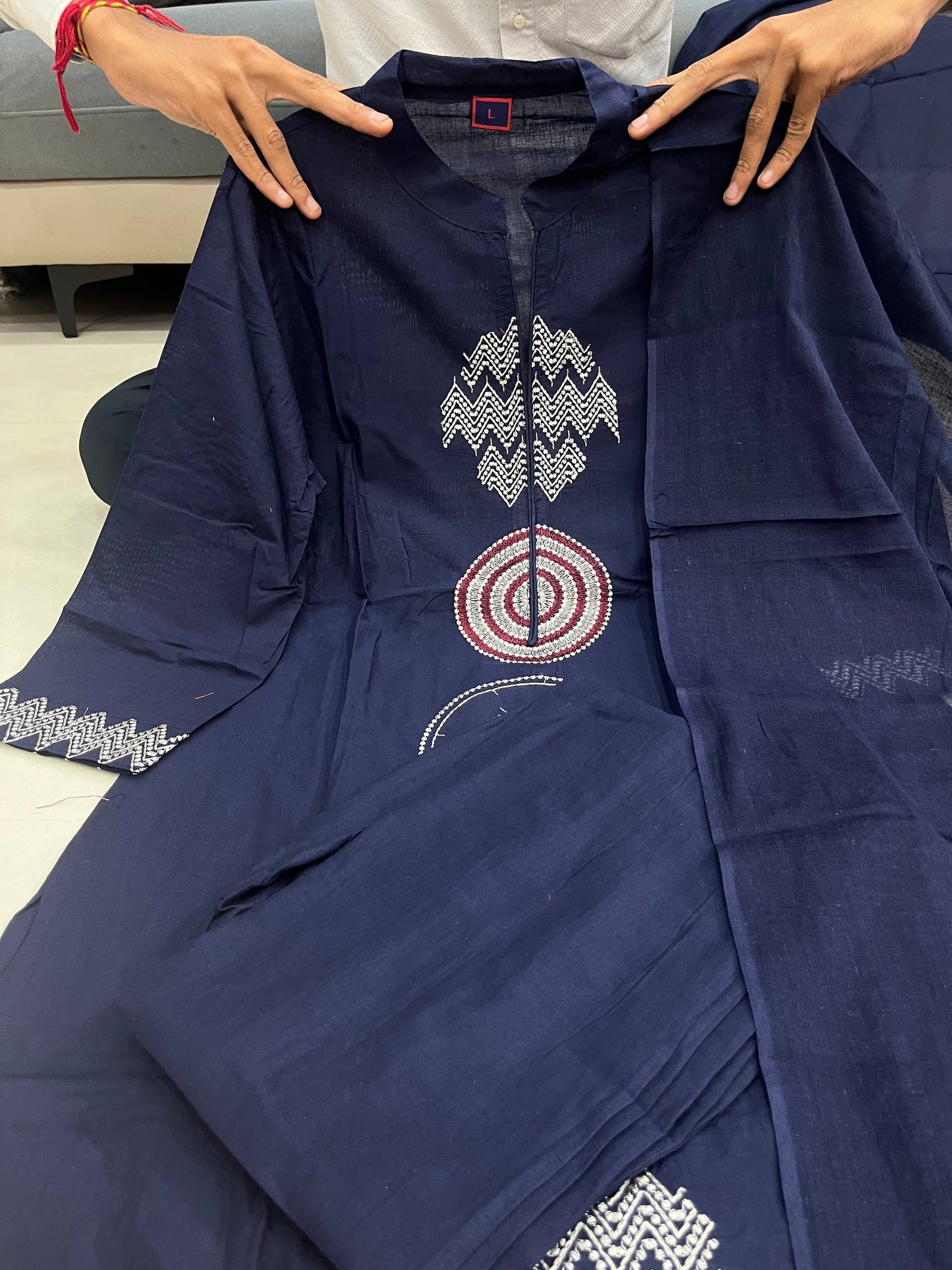 Pure Mul Cotton 60 60 Pent Set With Dupatta Set