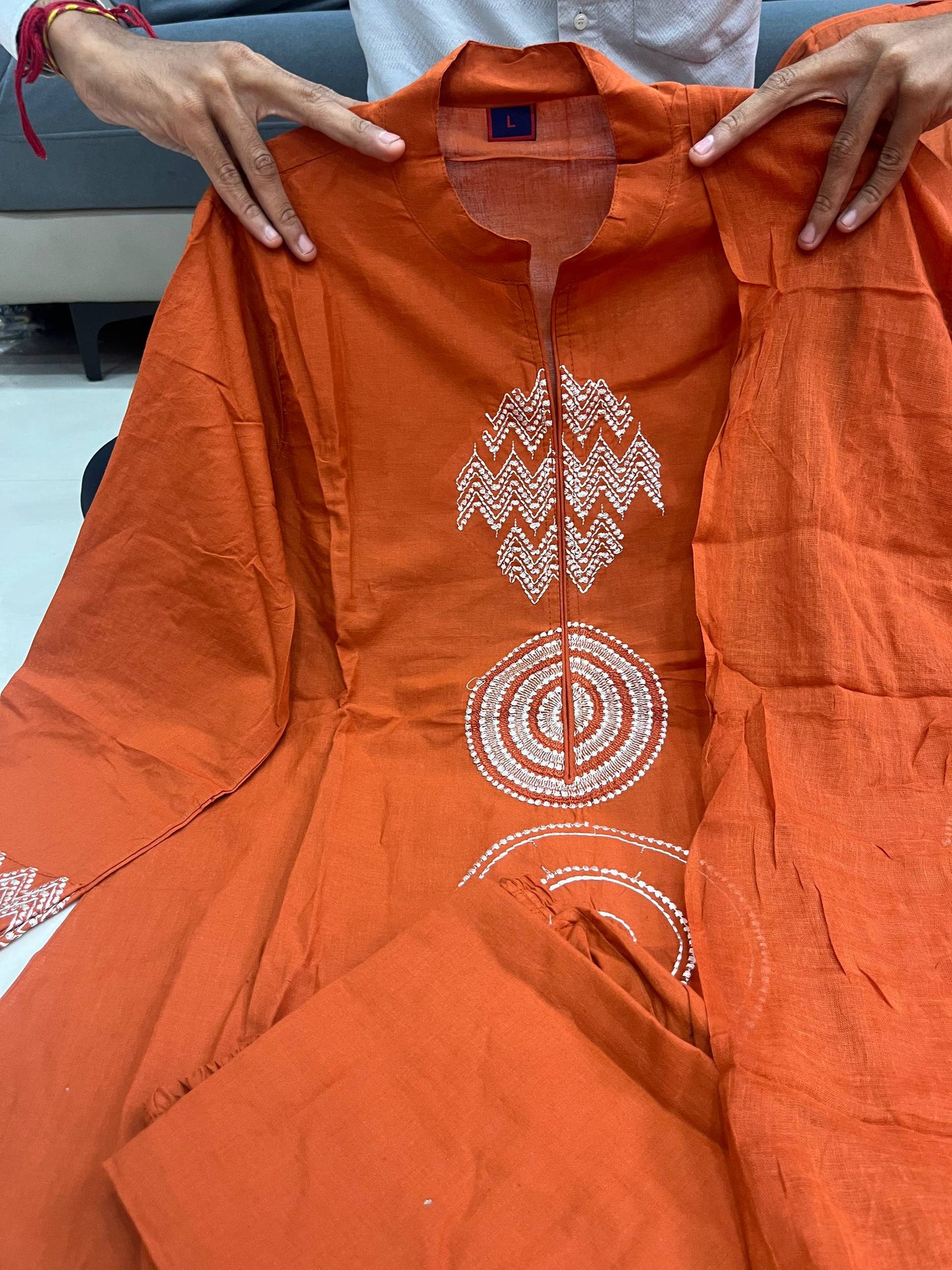Pure Mul Cotton 60 60 Pent Set With Dupatta Set