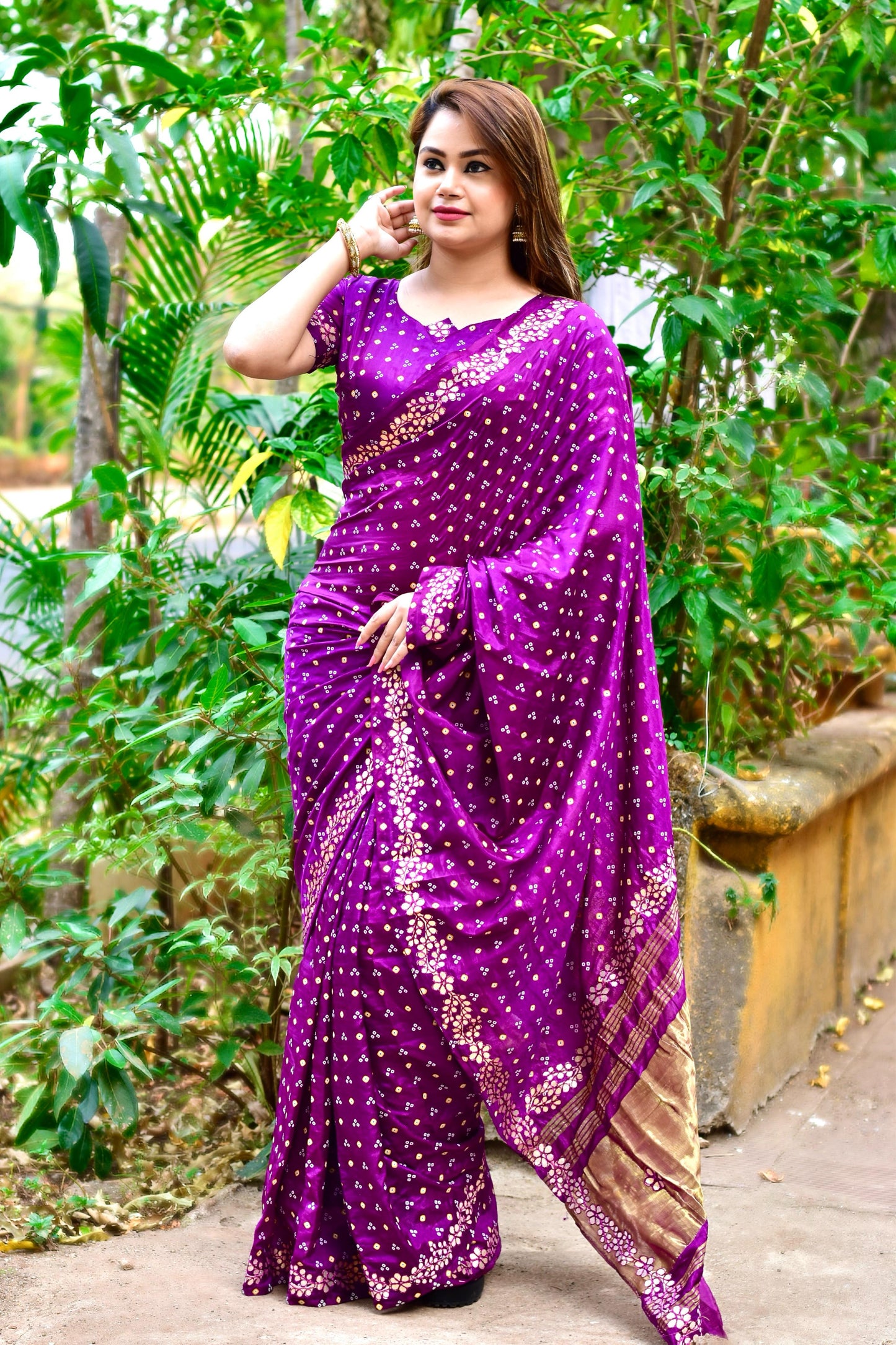 Silk ❀ New Bandhani Saree❀