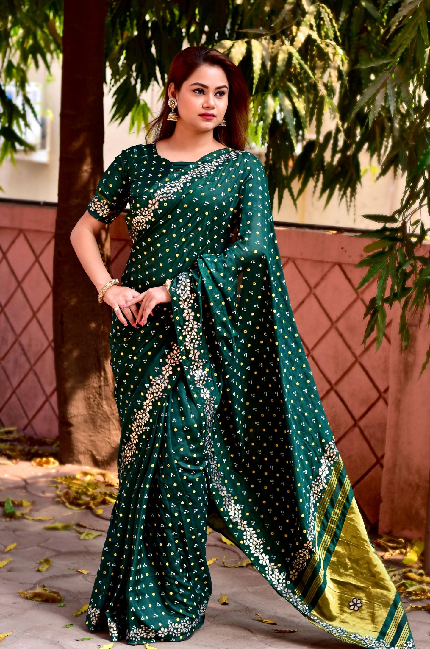 Silk ❀ New Bandhani Saree❀