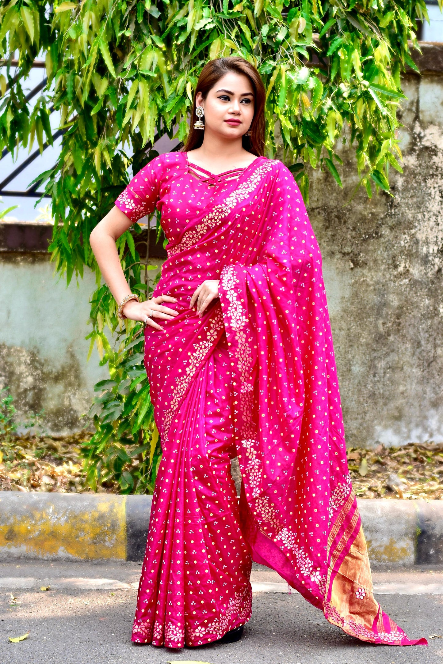 Silk ❀ New Bandhani Saree❀