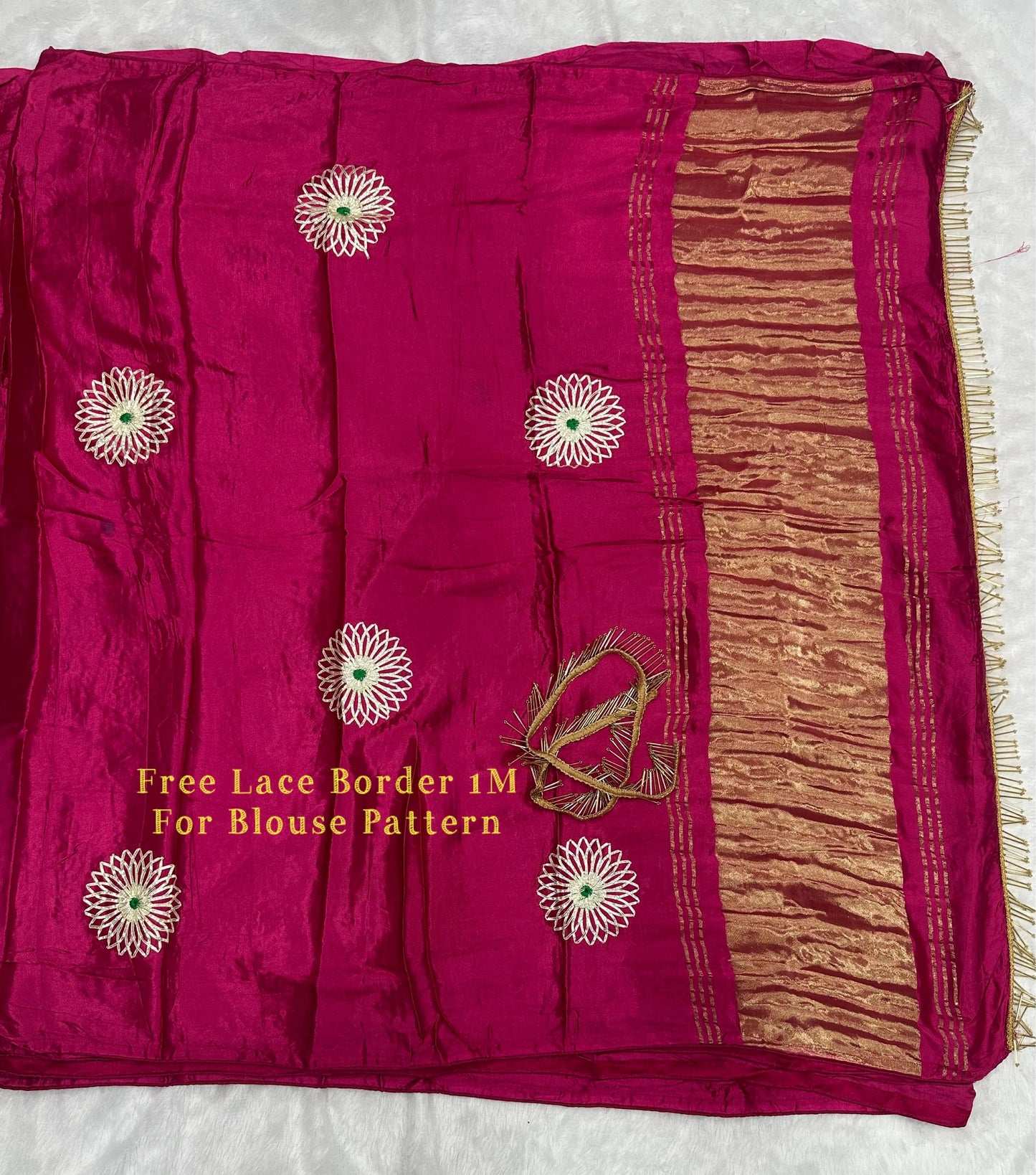Gaji Silk Jaipuri Pure Saree ❤