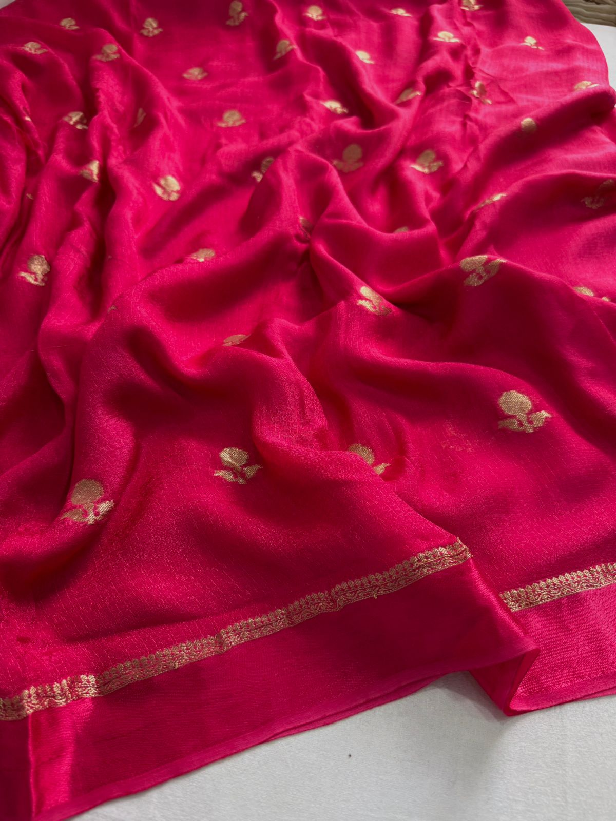Pure Jute Viscose Saree With Running Blouse