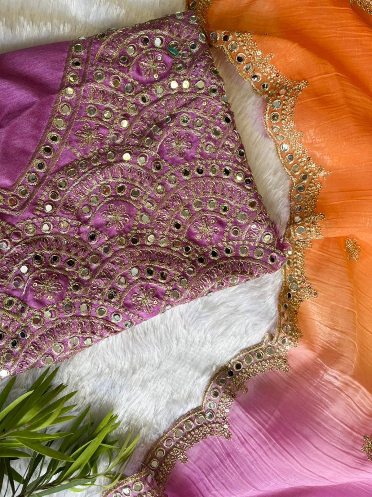 New Trendy Sequence And Mirror Work saree with Multiple colours