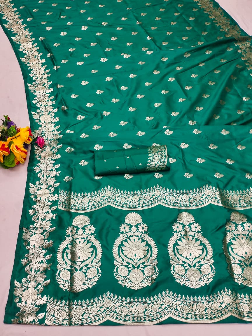 Pure Soft banarasi silk saree Original pure Banarasi jari and rich pallu