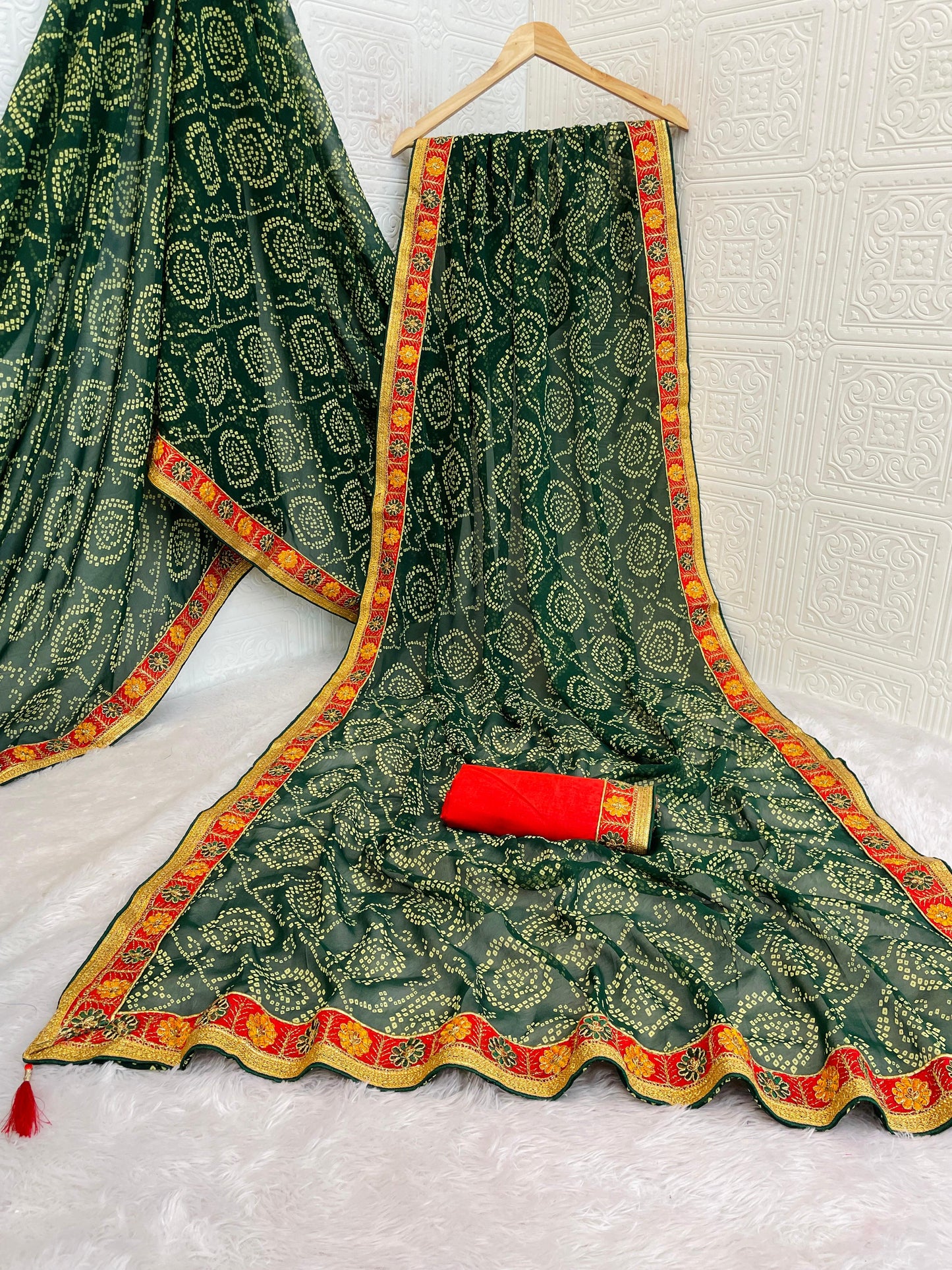 New Bandhani Saree – Viscose Georgette with Gota Patti Hand Work (Bandhani Vol-2)