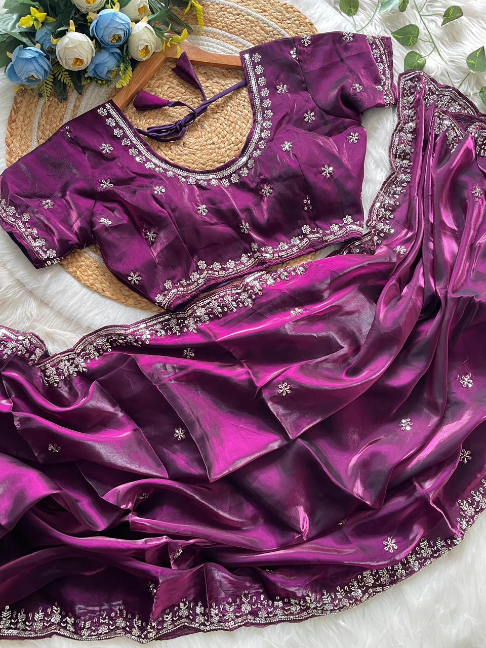 House of ShiVisha Designer Cut Dana C-Pallu Handwork Party Wear Saree β SHAURYA-2 Catalogue
