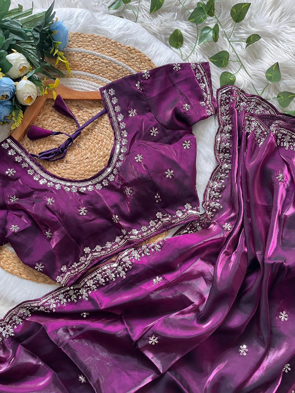 House of ShiVisha Designer Cut Dana C-Pallu Handwork Party Wear Saree β SHAURYA-2 Catalogue