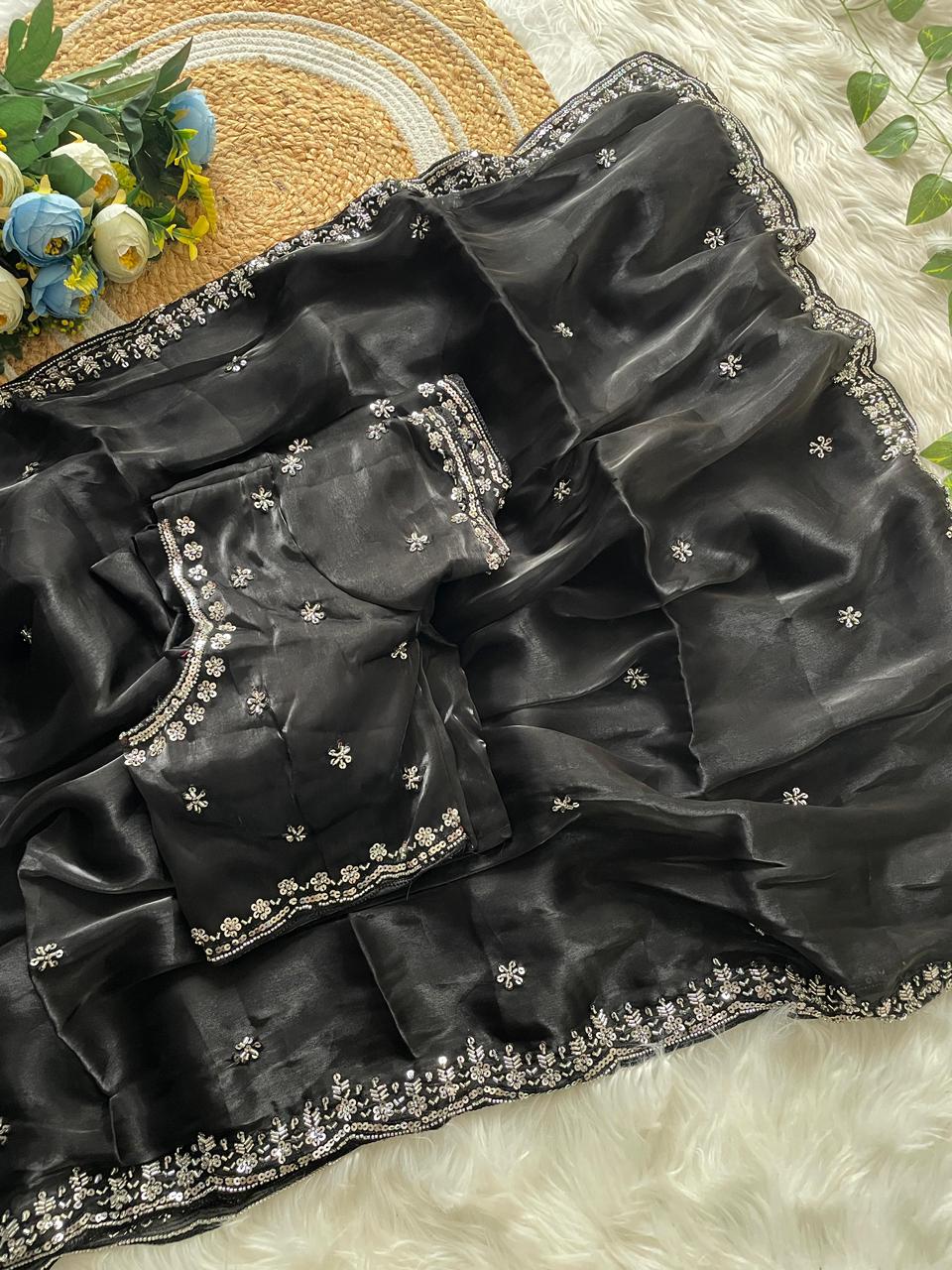 House of ShiVisha Designer Cut Dana C-Pallu Handwork Party Wear Saree β SHAURYA-2 Catalogue