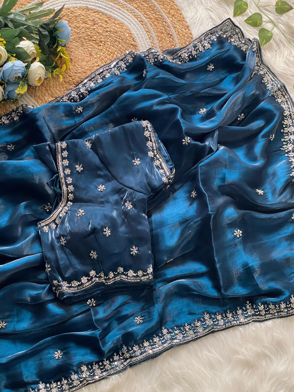 House of ShiVisha Designer Cut Dana C-Pallu Handwork Party Wear Saree β SHAURYA-2 Catalogue
