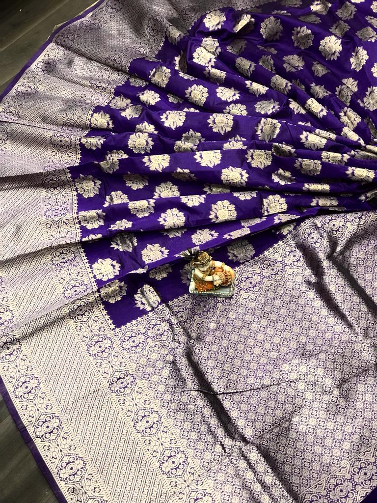 House of ShiVisha OSAM Catalogue β Soft Banarasi Silk Saree with Weaving & Big Border