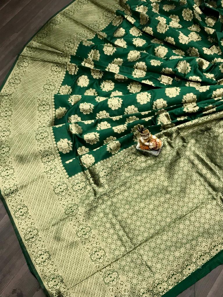House of ShiVisha OSAM Catalogue β Soft Banarasi Silk Saree with Weaving & Big Border