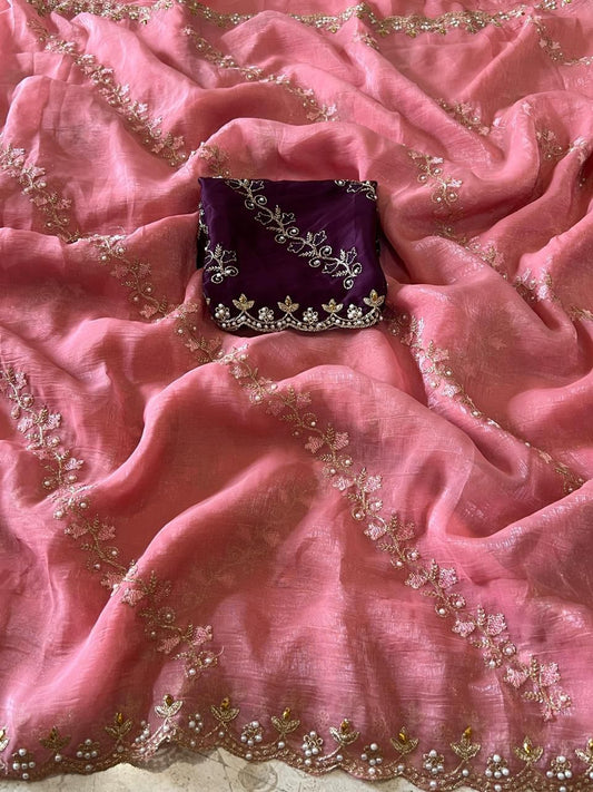 House of ShiVisha Super Hit Designer Party Wear Saree – SRUTI Catalogue - House Of ShiVisha