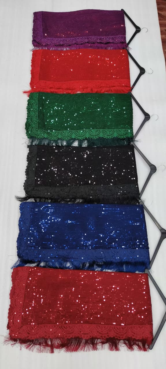 HOS DF 3312 Georgette Sequins Saree with Silk Blouse - House Of ShiVisha