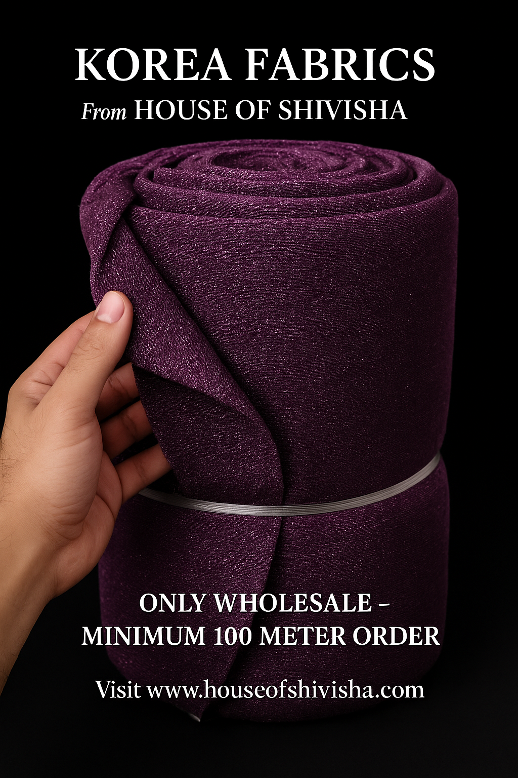Korea Fancy Fabric – 50 Meter Roll (Design 007)