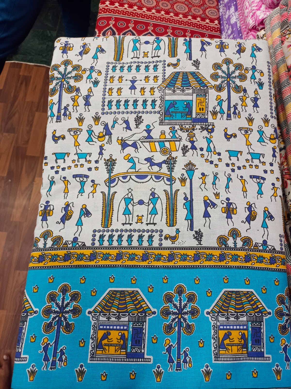 Jaipuri Cotton Block Print 60 40 Fabric - Design 117