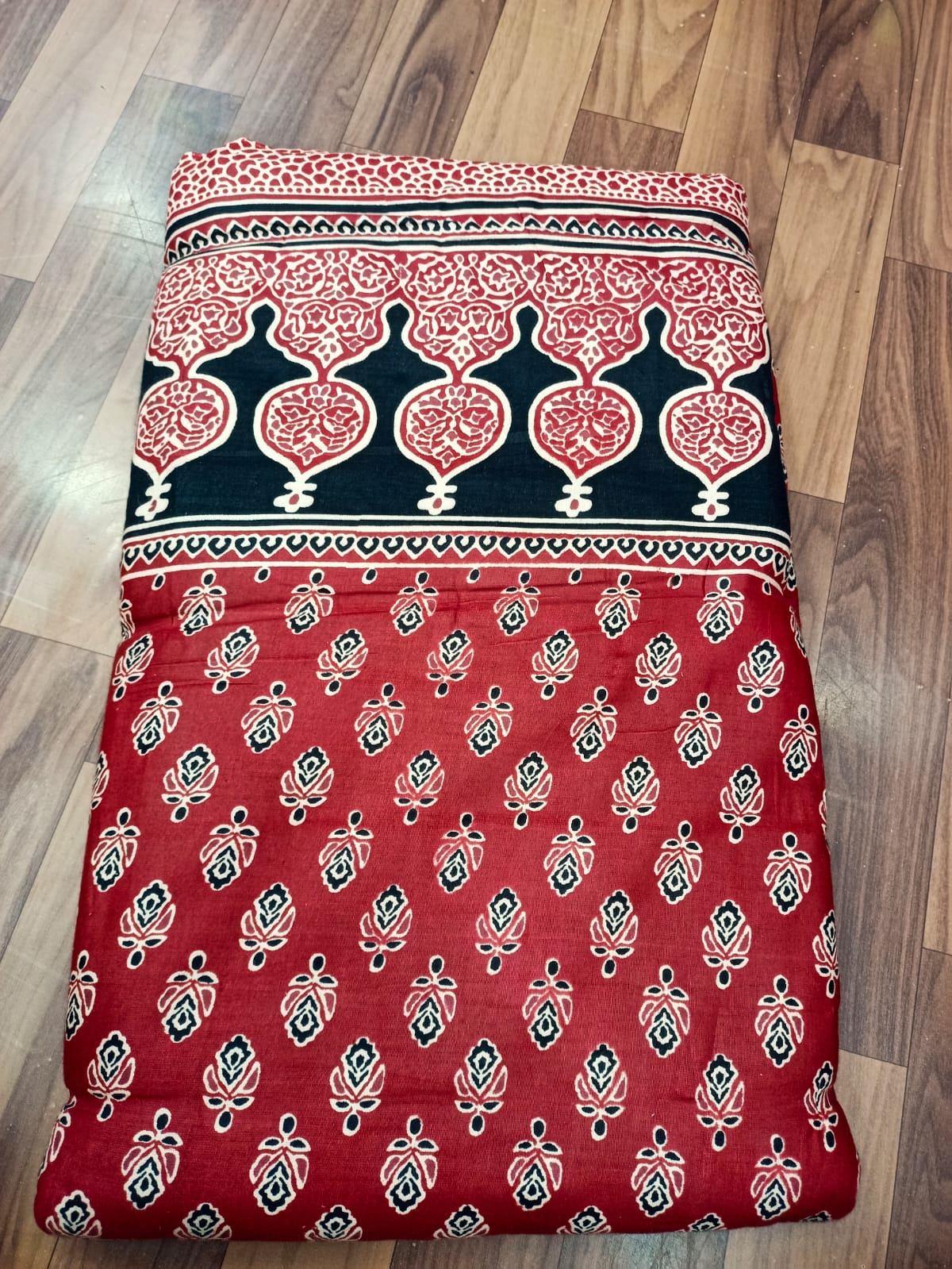 Jaipuri Cotton Block Print 60 40 Fabric - Design 100
