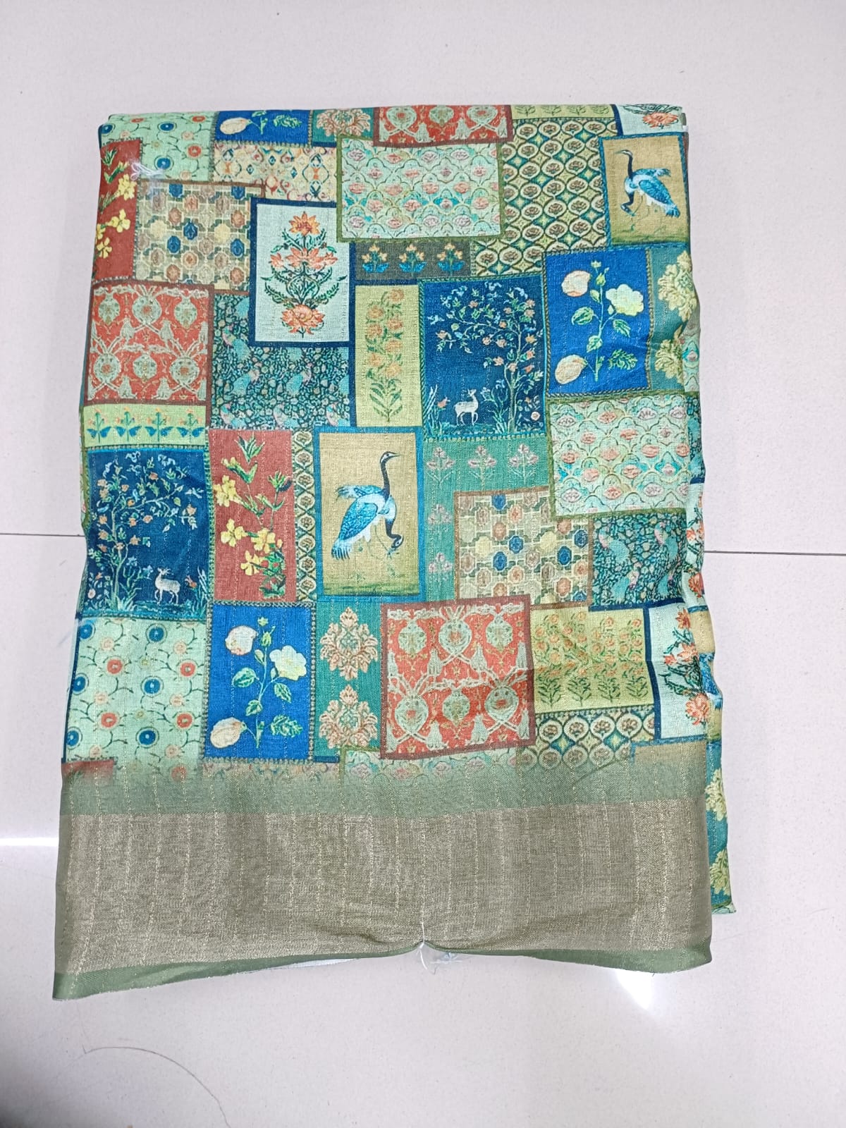 Handloom Recozari Silk Saree – Rust Orange with Ruby Red accents, Zari Border (Design 035)