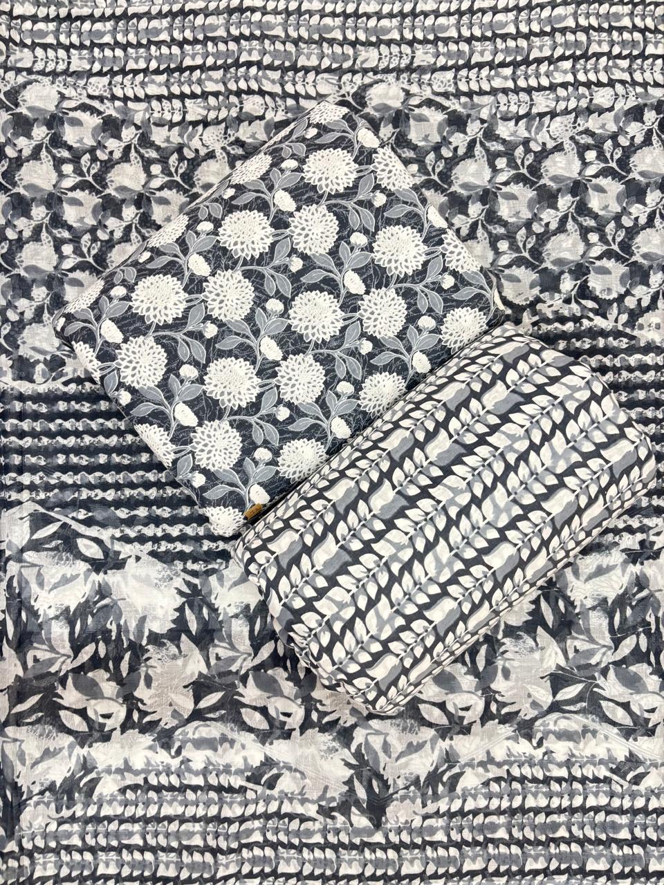 Jaipuri Cotton Block Print 60 40 Fabric Set - Design 176