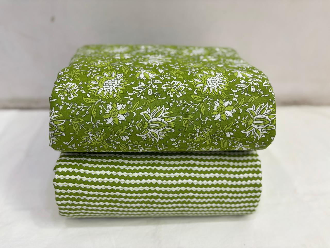 Jaipuri Cotton Block Print Fabric – 10 Meter Set (Design 32) - House Of ShiVisha10 meter setbest sellerblock print