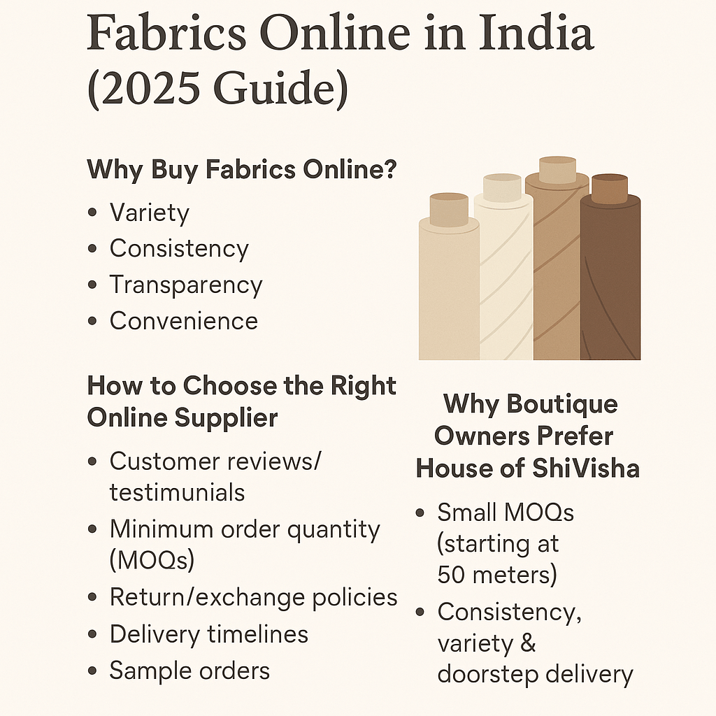 Where to Buy Wholesale Fabrics Online in India (2025 Guide) - House Of ShiVisha
