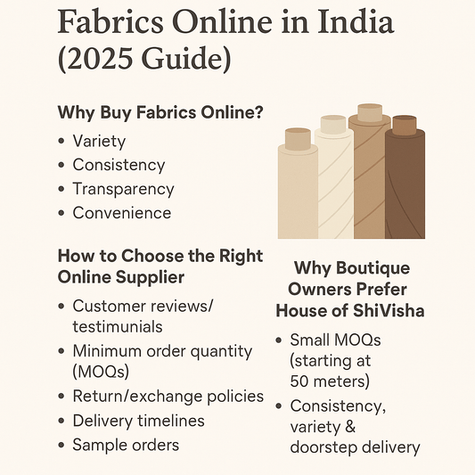 Where to Buy Wholesale Fabrics Online in India (2025 Guide) - House Of ShiVisha