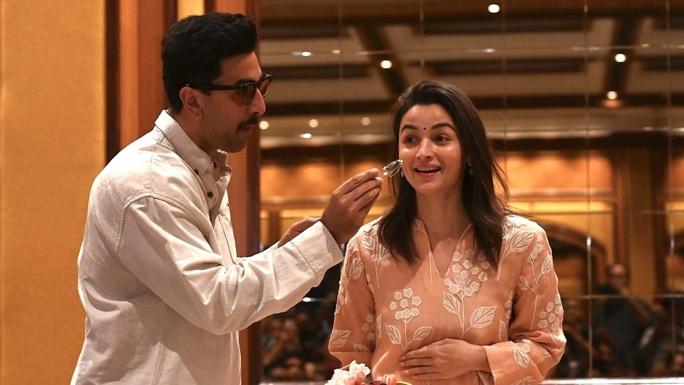 “Birthday Bloom” Baby Pink Embroidered Kurti Pant Dupatta Set – Alia Bhatt Birthday Special Edition | House of ShiVisha™