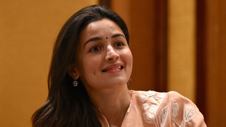 “Birthday Bloom” Baby Pink Embroidered Kurti Pant Dupatta Set – Alia Bhatt Birthday Special Edition | House of ShiVisha™