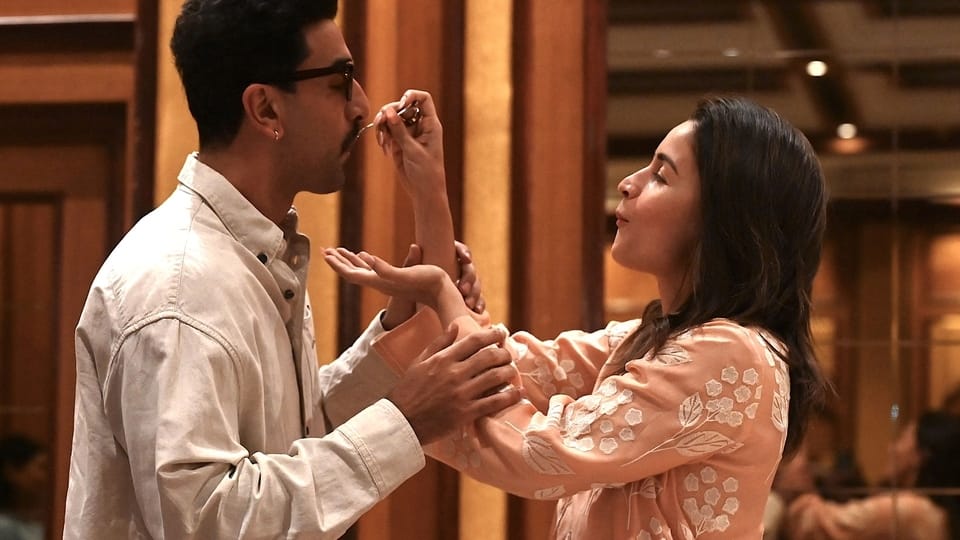 “Birthday Bloom” Baby Pink Embroidered Kurti Pant Dupatta Set – Alia Bhatt Birthday Special Edition | House of ShiVisha™