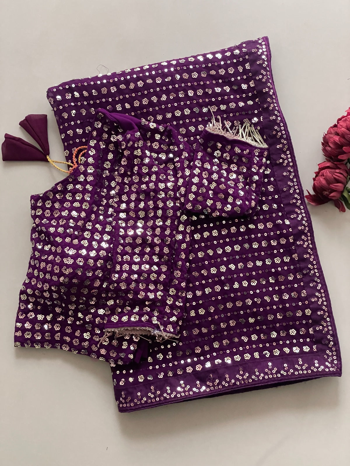 Bollywood Blockbuster Special Edition Saree – Faux Georgette with 5MM Sequins & Multy Embroidery | House of ShiVisha™ | Code: