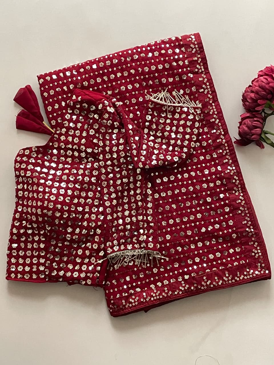 Bollywood Blockbuster Special Edition Saree – Faux Georgette with 5MM Sequins & Multy Embroidery | House of ShiVisha™ | Code: