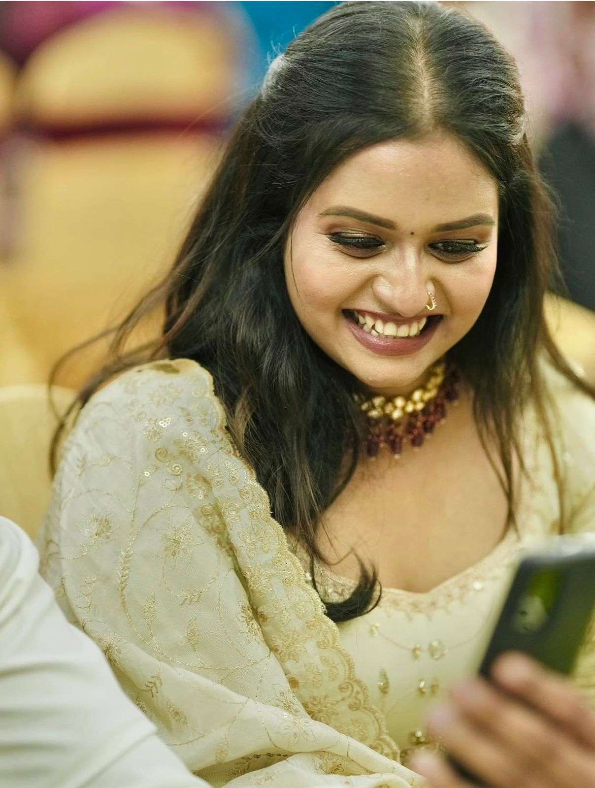 HOS FD-157 Dola Silk Anarkali Gown Set with Dupatta - House Of ShiVisha