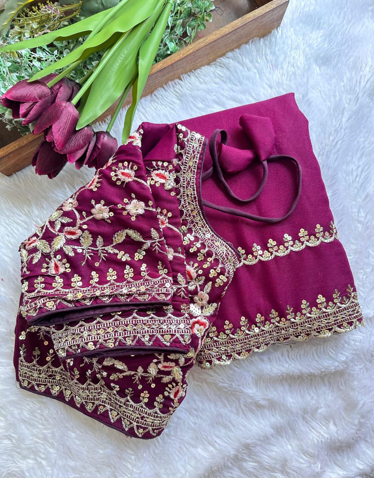 DESIGNER HEAVY PARTY WEAR EMBRODERY WORK SAREE 🚨
