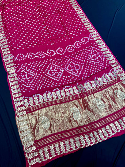 Gaji Silk Original Bandhani Saree ❤