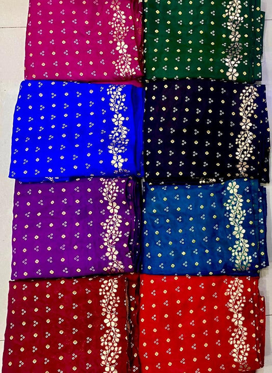 Silk ❀ New Bandhani Saree❀