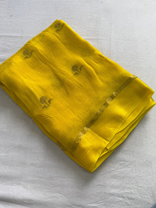 Pure Jute Viscose Saree With Running Blouse
