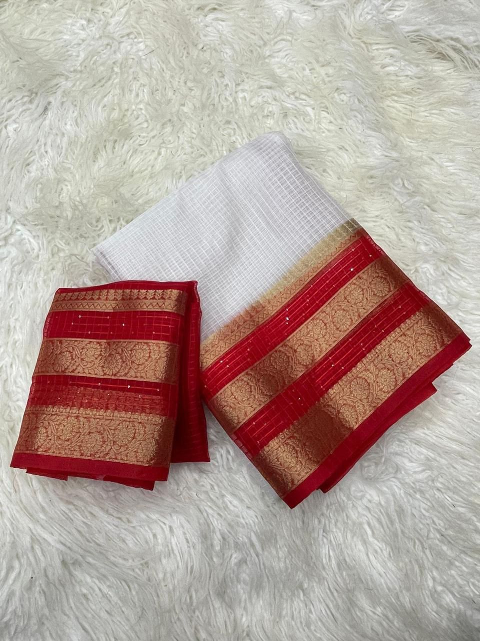Organza Kerala checks Pure Soft organza checks