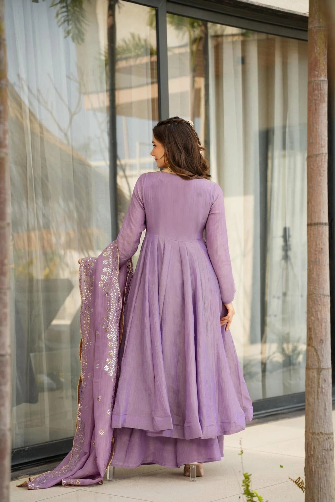 Purple Siddhi Suit Women’s Kurta Pent Dupatta Set