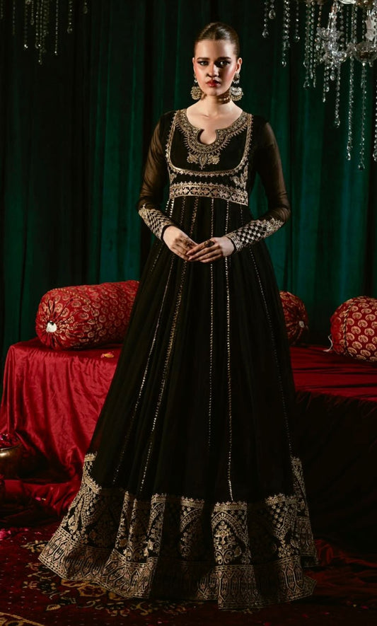New Design Fox Georgette *(Gown & Pant& dupatta) Reddy To Party Wear