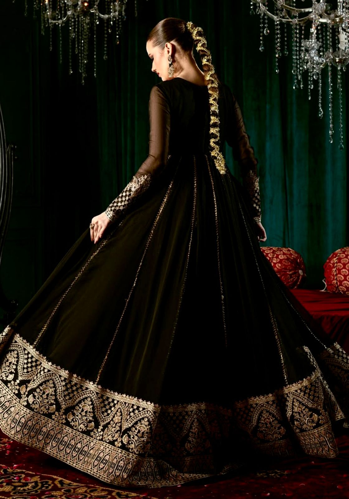 New Design Fox Georgette *(Gown & Pant& dupatta) Reddy To Party Wear