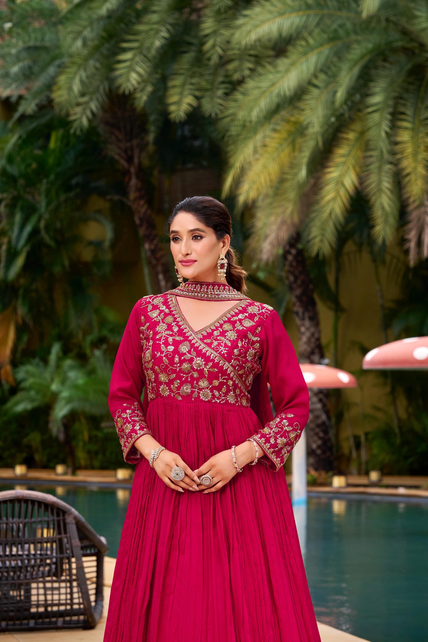 House of ShiVisha – Real Modeling Pant Pair | Embroidered Kurti Set with Dupatta