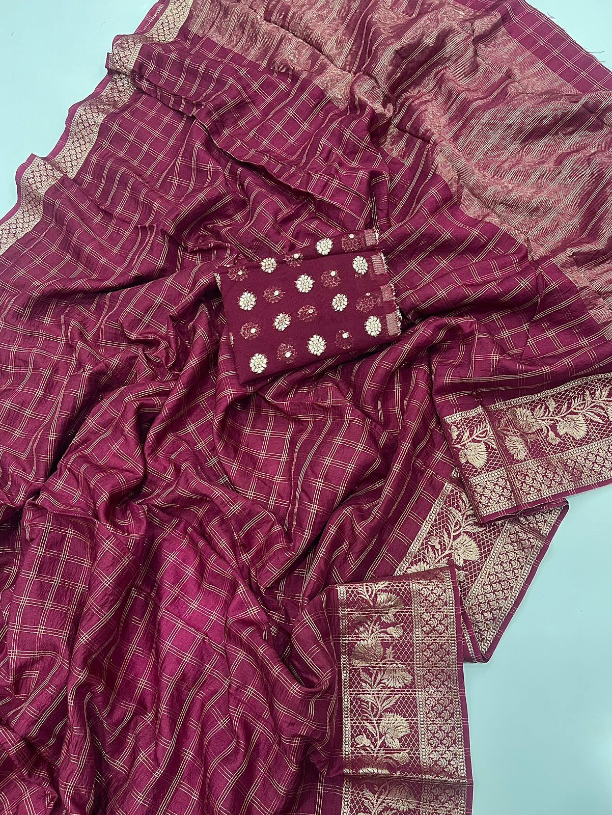 New Arrival – Pure Viscose Saree with Butti Blouse