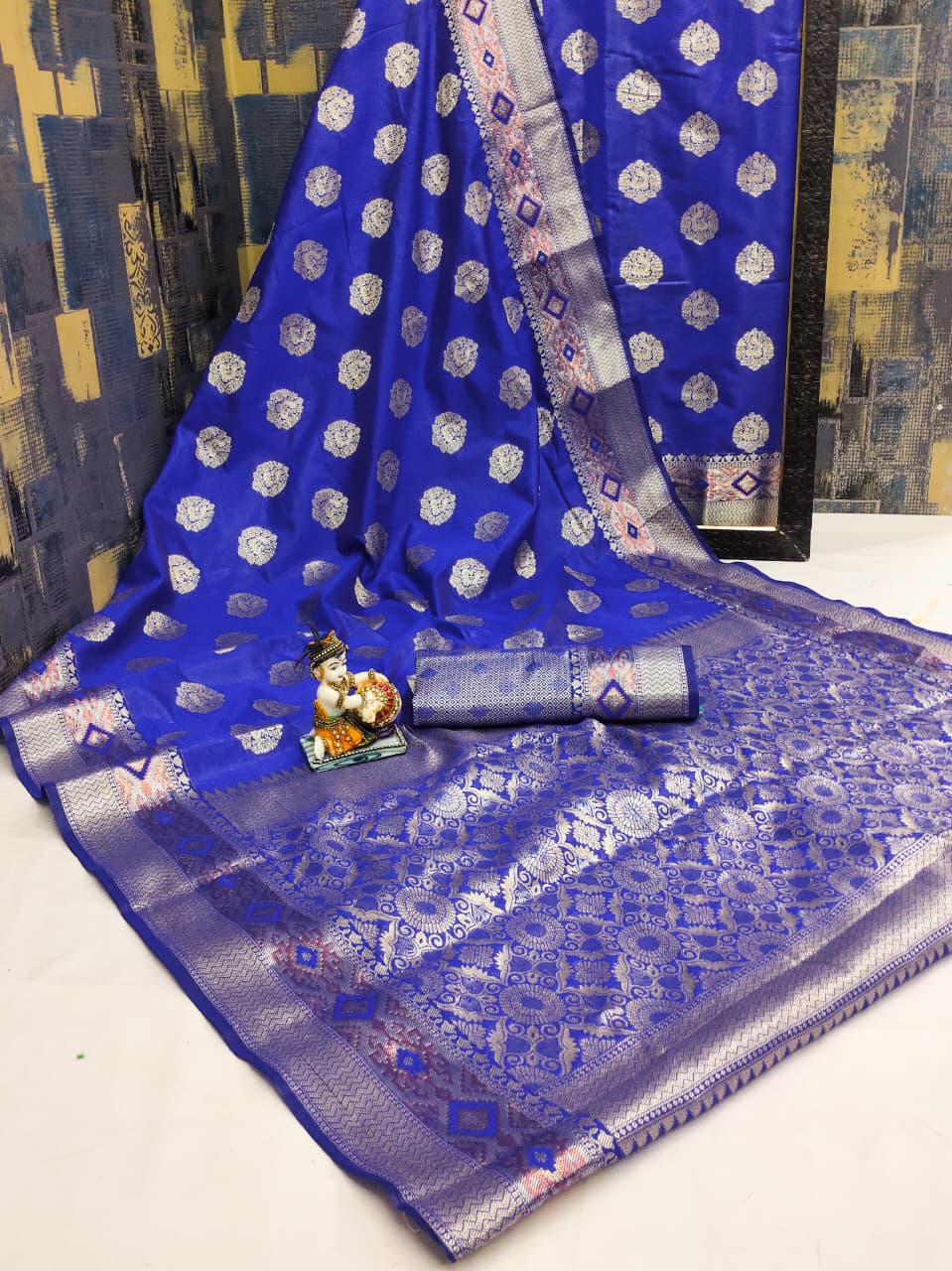 HOS Gunjan Banarasi Silk Saree with Rich Jari Border