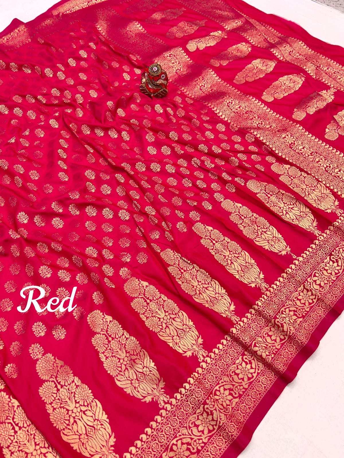 HOS Ranjan Soft Silk Saree with Gold Jari Weaving - House Of ShiVisha