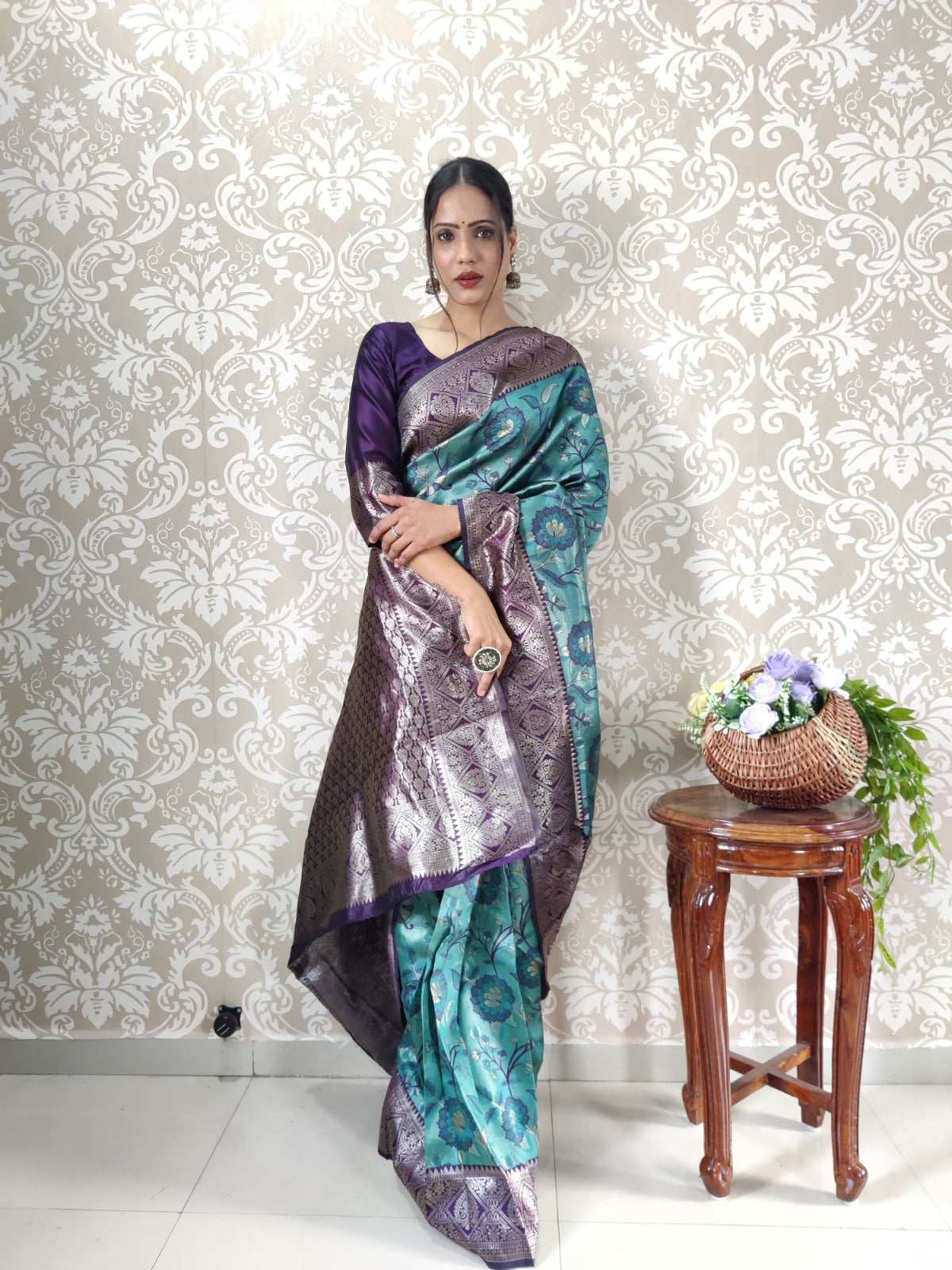 HOS HC-865 & HC-866 Banarasi Silk Ready-to-Wear Saree - House Of ShiVisha