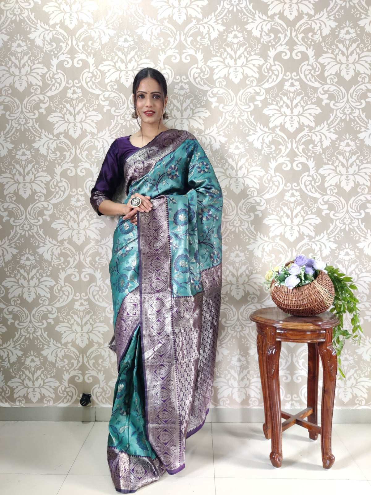 HOS HC-865 & HC-866 Banarasi Silk Ready-to-Wear Saree - House Of ShiVisha