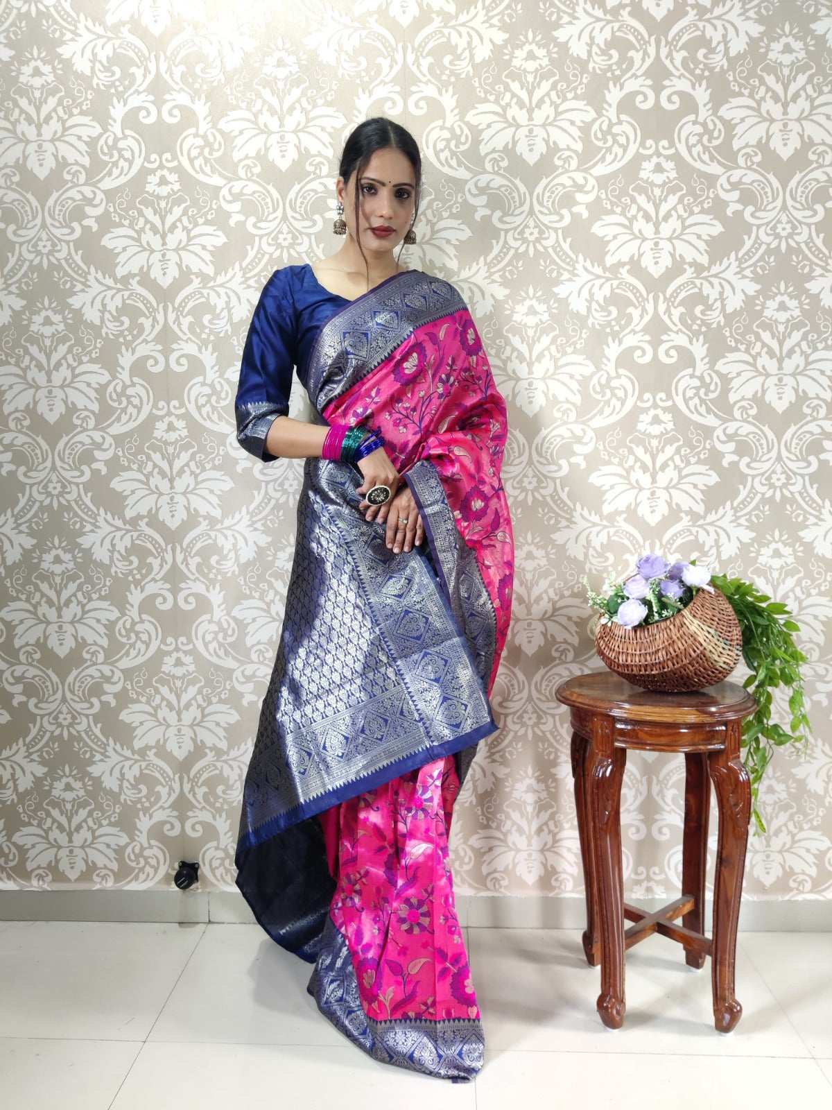 HOS HC-865 & HC-866 Banarasi Silk Ready-to-Wear Saree - House Of ShiVisha