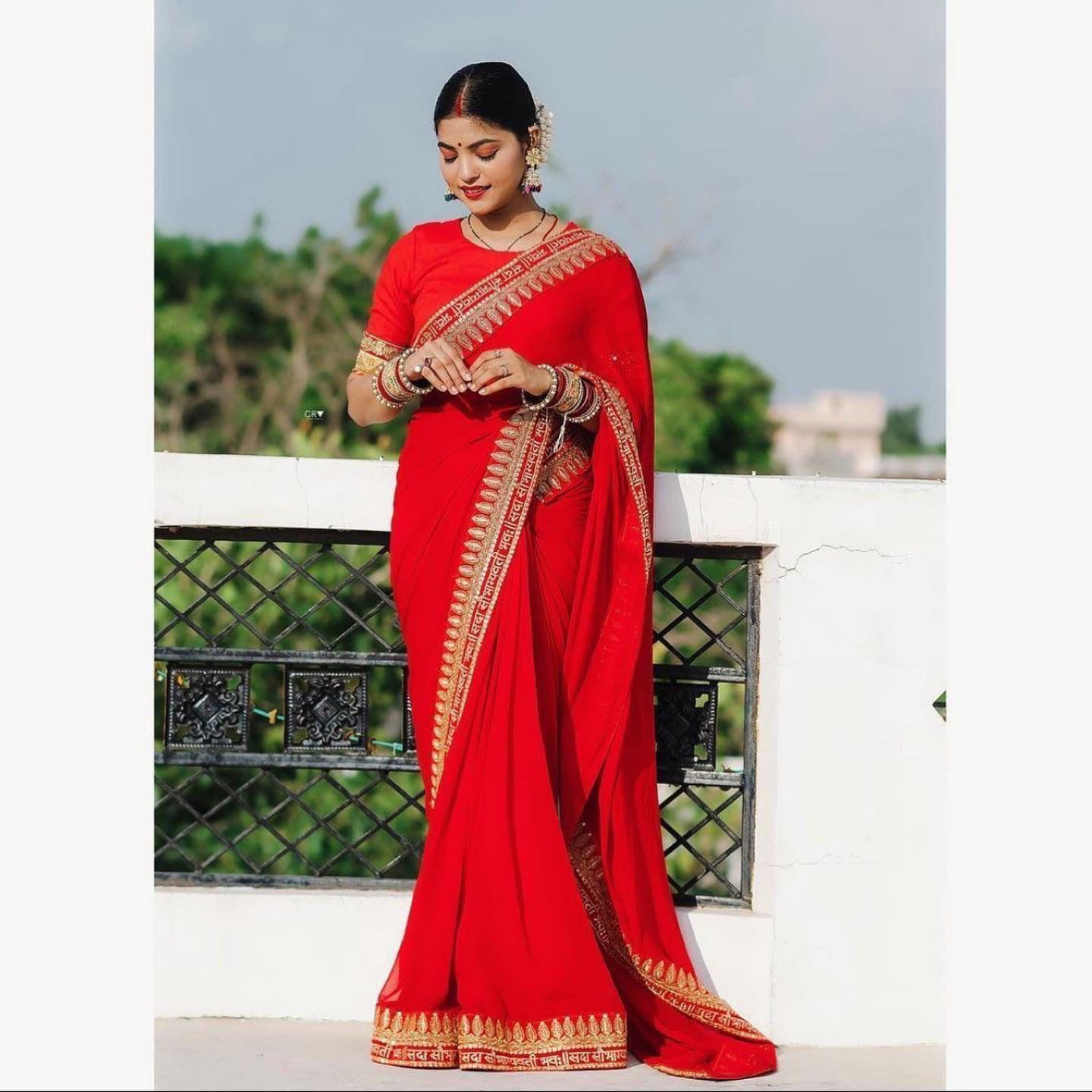 HOS KK-0165 Rangoli Silk Saree with Embroidery & Mono Silk Blouse - House Of ShiVisha